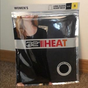 Thermal Long Sleeve Scoop Neck Black